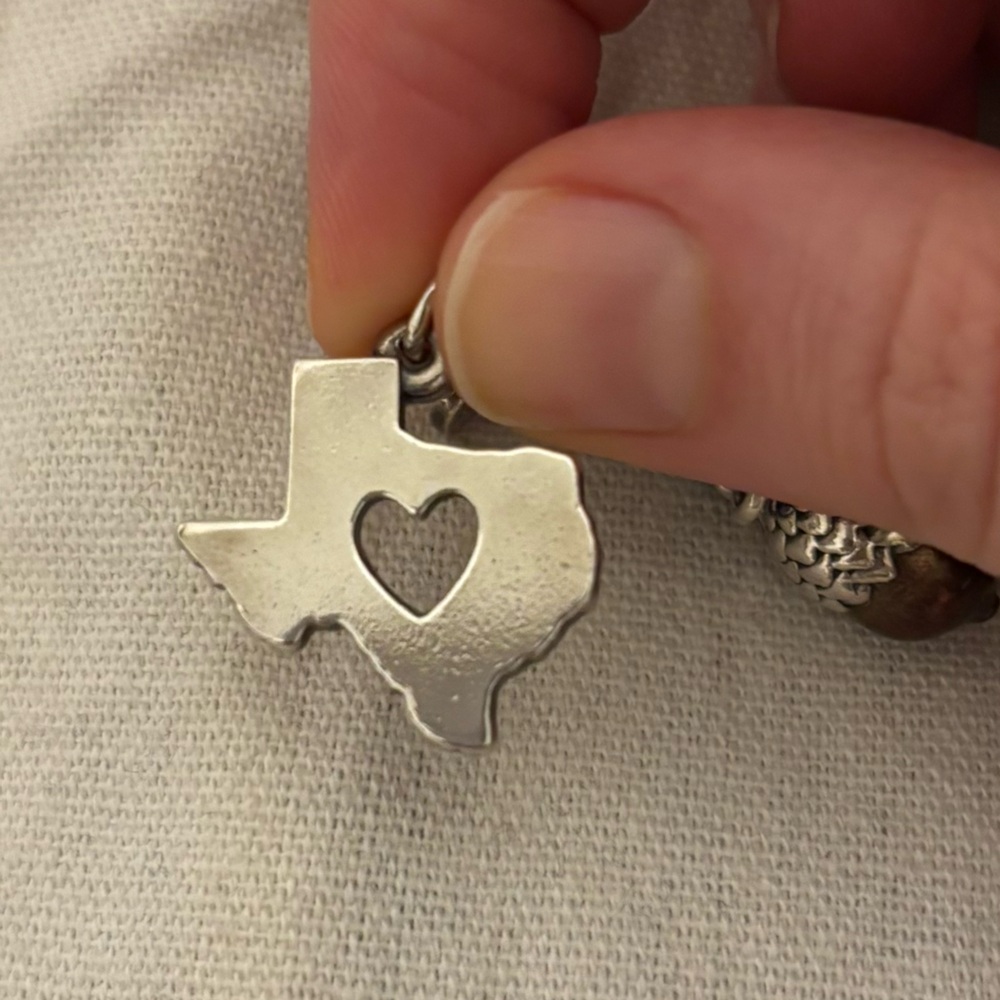 James Avery deep in the heart of Texas charm sterling silver
